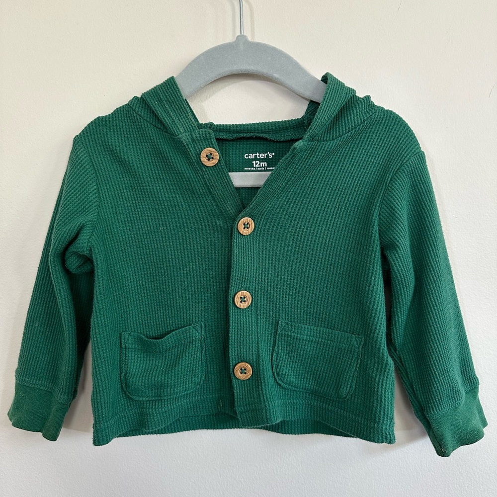 12M. Emerald green matching set. Like new.